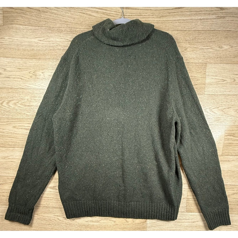Polo Ralph Lauren Shawl Collar Wool Sweater Men's XL Green Classic - Picture 5 of 7